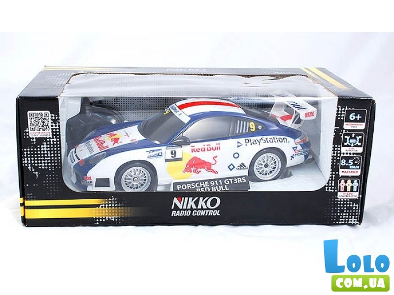 Машинка игрушечная на радиоуправлении Nikko "Porsche 911 GT3RS Red Bull"