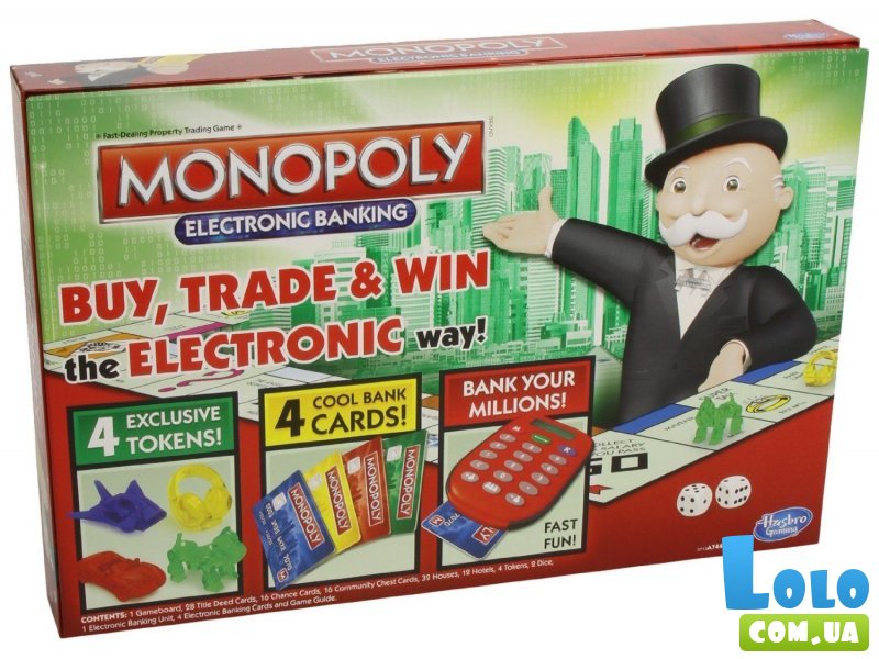 Игра настольная "Монополия с банковскими карточками"