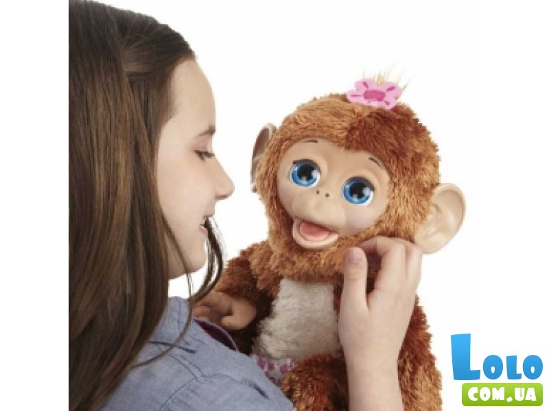 Мягкая интерактивная игрушка Hasbro FRF "Веселая обезьянка" (A1650)