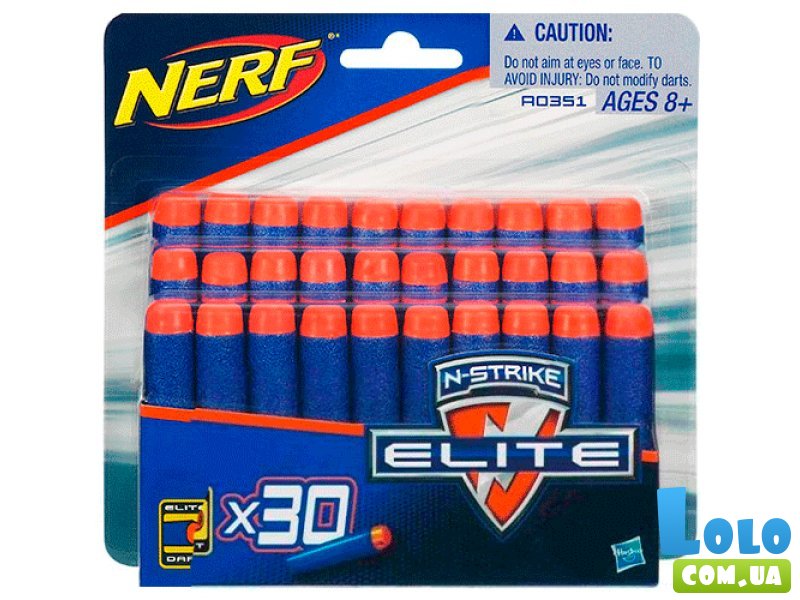 Комплект из 30 стрел для бластеров Nerf Hasbro (A0351)