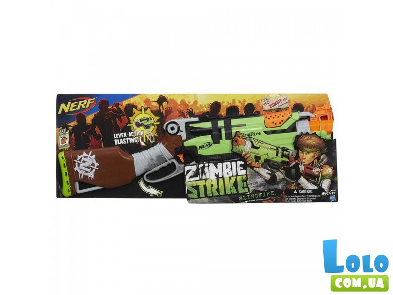 Бластер Hasbro Nerf "Зомби Страйк: Слингфайр" (A6563)