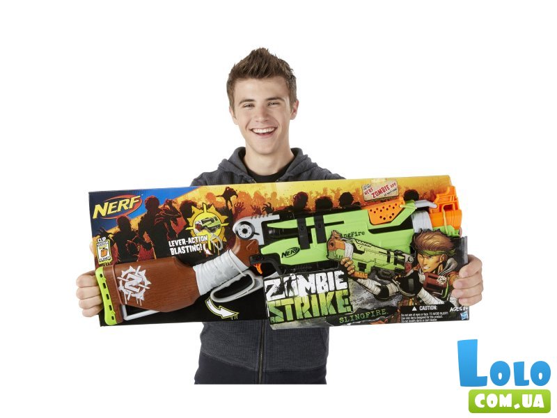 Бластер Hasbro Nerf "Зомби Страйк: Слингфайр" (A6563)