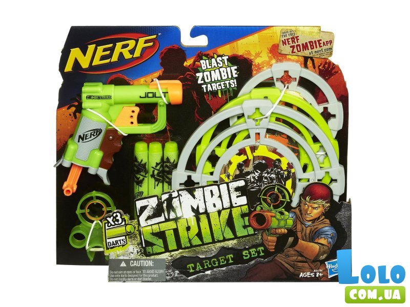 Бластер Hasbro Nerf Зомби Страйк Мишени + Джолт (A6636)