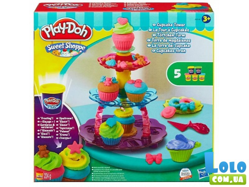 Набор для творчества c пластилином Play-Doh "Башня из кексов"