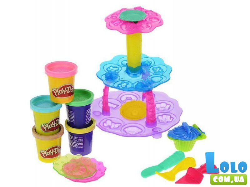 Набор для творчества c пластилином Play-Doh "Башня из кексов"