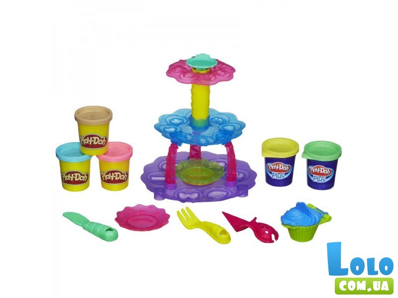 Набор для творчества c пластилином Play-Doh "Башня из кексов"