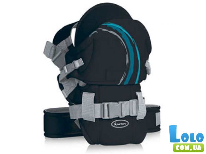Детская рюкзак-кенгуру переноска Bertoni Traveller Comfort, черный