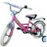 Велосипед Марс 16" с ручным тормозом +эксцентрик (розово-фиолетовый)