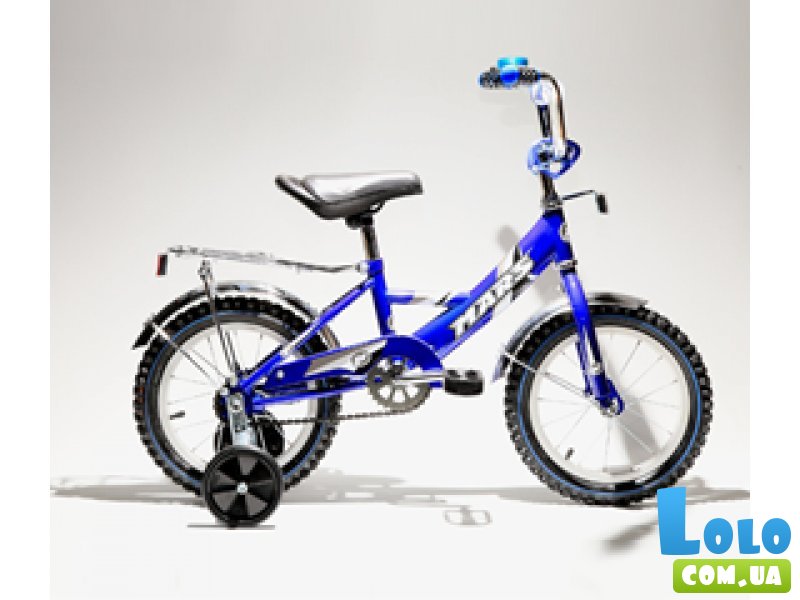 Велосипед Марс 16" с ручным тормозом + эксцентрик (сине/чёрный)
