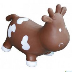 Попрыгун KidzzFarm «Коровка Бетси» Milk Cow Betsy с насосом, шоколадный/белый