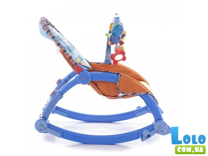 Детский шезлонг PLAY SMART 7179, 0-11 кг, с вибрацией и мелодиями
