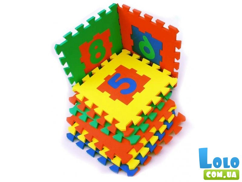 Коврик "Цифры" 28*28 см (10 шт) Бомик 407