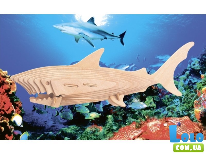 Сборная модель-конструктор "Акула" Мир деревянных игрушек