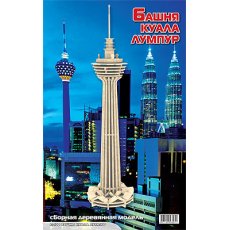 Сборная деревянная модель МДИ "Башня Куала Лумпур"