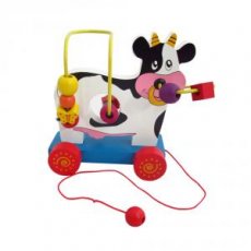 Лабиринт каталка «Корова» Мир деревянных игрушек