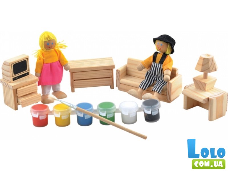 Набор для творчества "Гостинная" Мир деревянных игрушек 