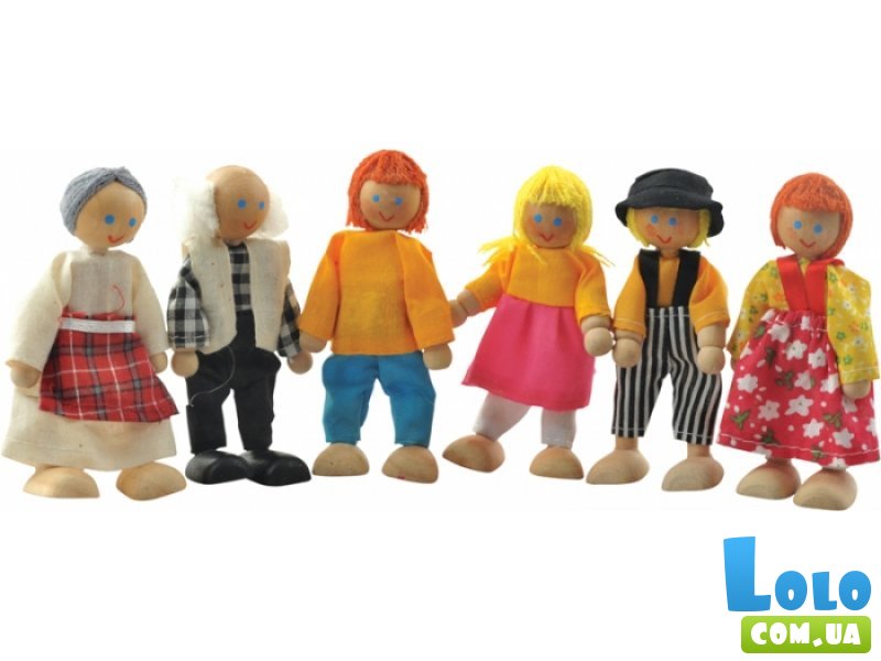 Набор кукол "Семейка" 6 шт. Мир деревянных игрушек 