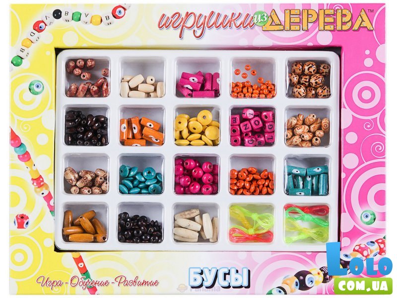 Набор для творчества «Бусы 3» Мир деревянных игрушек