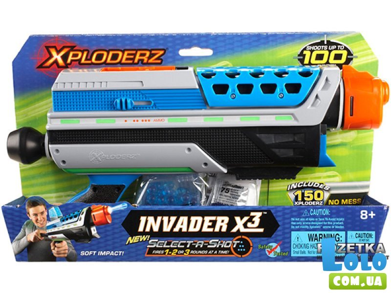 Бластер "Xploderz X3 Invader" (46025)