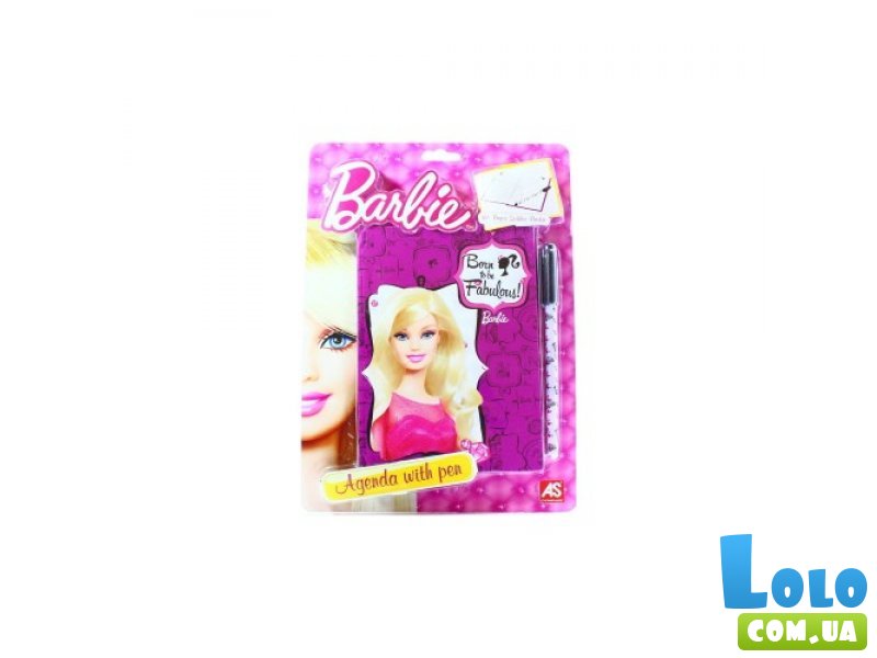 Детский дневник с ручкой Barbie