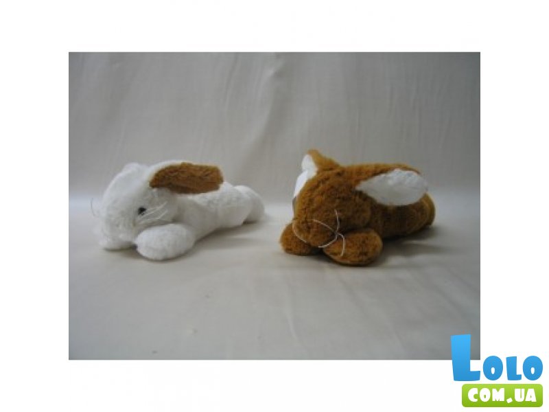 Мягкая игрушка из плюша "Кролик, который лежит" Nicotoy, 25 см, 2 вида, 0 мес.+
