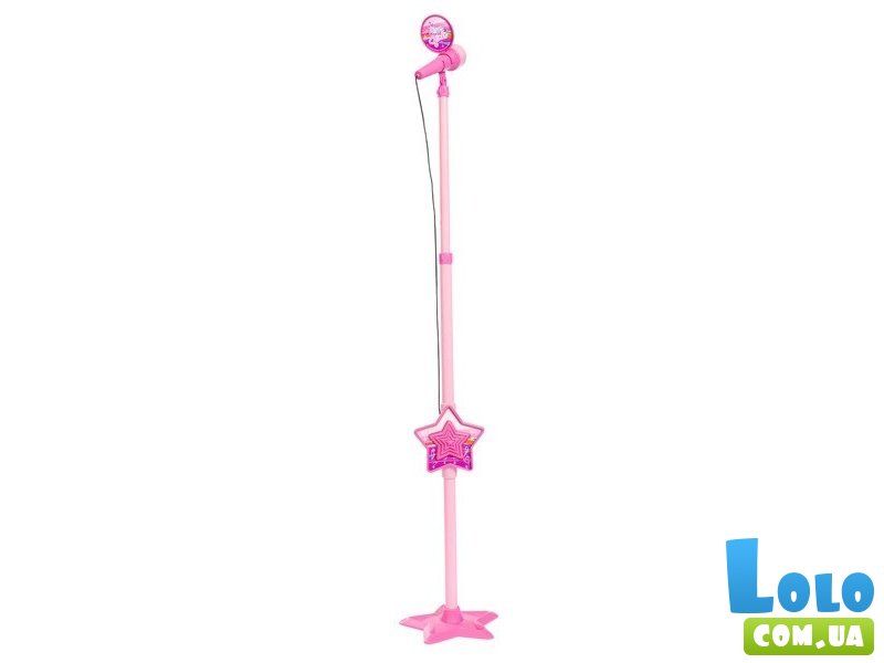 Музыкальный инструмент Simba Микрофон для девочек с разъемом для МР3 плеера, цвет розовый