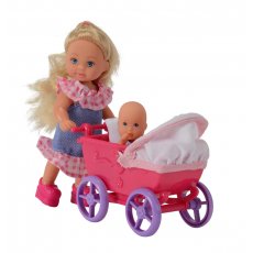 Кукла Эви с малышом в коляске, Simba (в ассортименте)