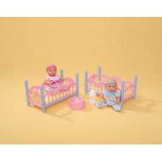 Кукольный набор Simba NBB, два пупса и спальня