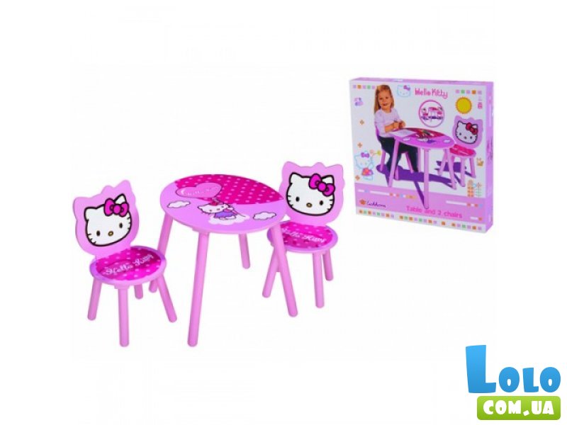 Игровой набор Eichhorn "Hello Kitty. Стол и стулья", нагрузка до 40 кг