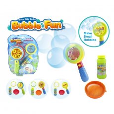 Мыльные пузыри "Вентилятор" Dihua (2 функции: маленькие и большие пузыри) цвета в ассортименте