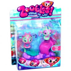 Игрушка Zoobles, две функциональные фигурки с домиком (Тублес) – Buckey 435, Lobby 436