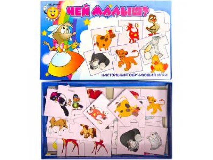 Игра-пазл Bamsic "Чей малыш?", серия "Всезнайка"