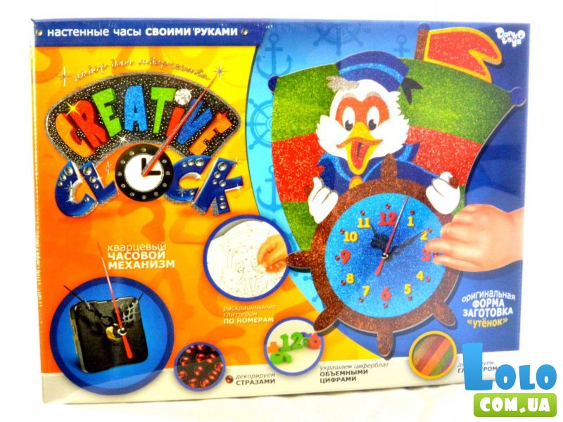 Набор для творчества часы Creative clock, Danko Toys (в ассортименте)