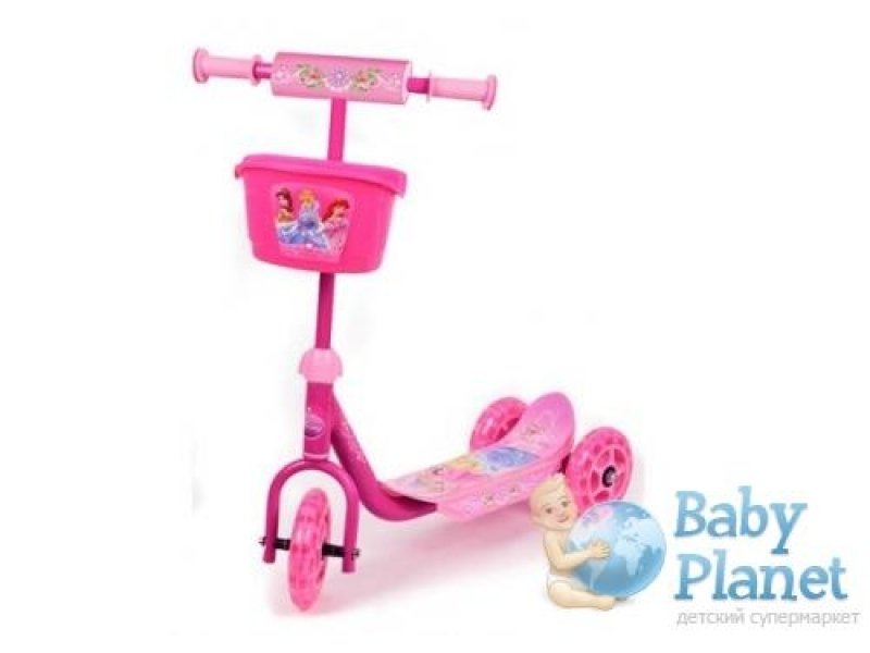 Скутер трехколесный Disney "Принцессы" 2560DS (розовый)
