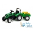 Трактор с прицепом Falk "Ранчер" (зеленый)