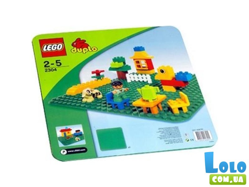 Конструктор Lego "Зеленая строительная пластина" 38х38 см (2304)