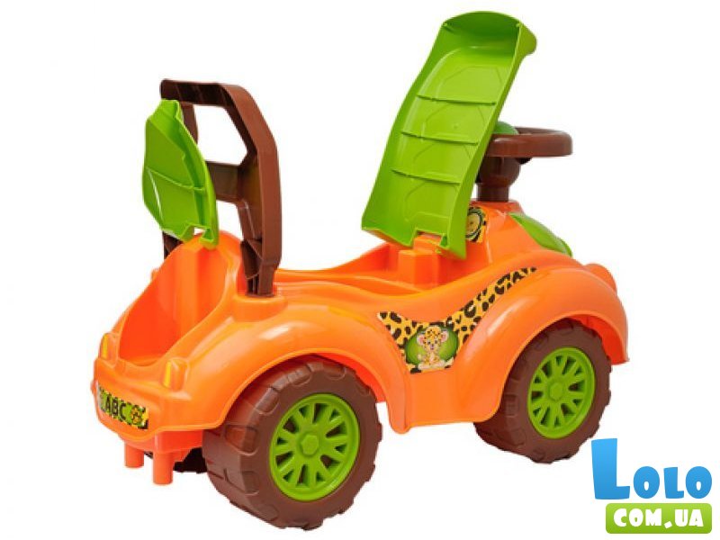 Автомобиль для прогулок - толокар, ТехноК (оранжевый)