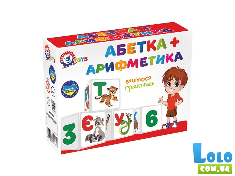 Кубики Азбука + Арифметика, ТехноК (укр.)