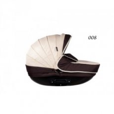 Универсальная коляска 2 в 1 Kajtex Fashion 008 (коричневая с бежевым)