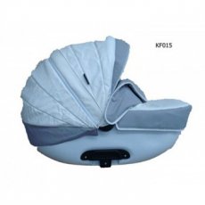 Универсальная коляска 2 в 1 Kajtex Fashion KF015 (голубая), эко-кожа