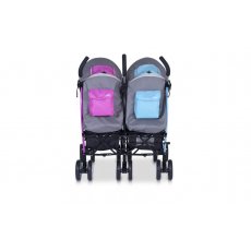 Прогулочная коляска EasyGo Comfort Duo Mix (фиолетовая с голубым)