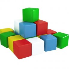 Игрушка Кубики Радуга 3, ТехноК (20 элементов)