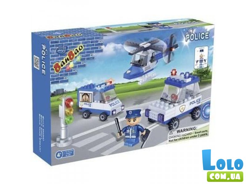 Конструктор Полицейский транспорт, Banbao (8128), 110 дет.
