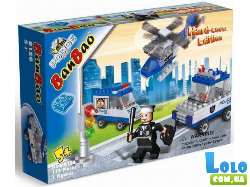 Конструктор Полицейский транспорт, Banbao (8128), 110 дет.