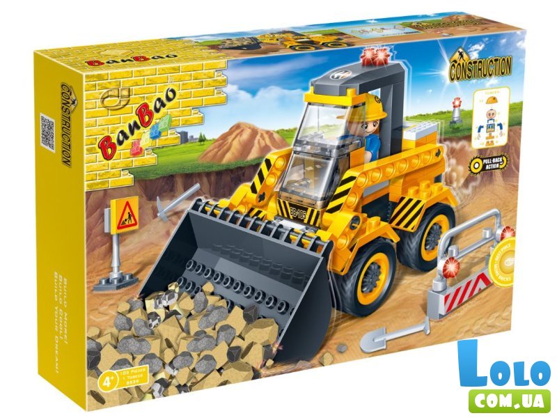 Конструктор Бульдозер, Banbao (8539), 103 дет.