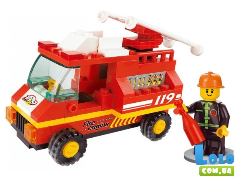 Конструктор Пожарная машина, серии Город, Sluban (M38-B0173), 74 дет.