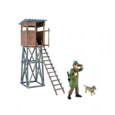 Игровой набор Bullylan «Сторожевая будка с лесником и собакой» (64440)