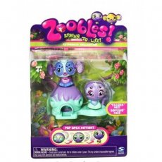 Zoobles Две функциональные фигурки с домиком (Тублес) Teesha 031 & Domino 032