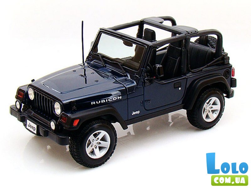 Автомодель Maisto (1:24) Jeep Wrangler Rubicon синий