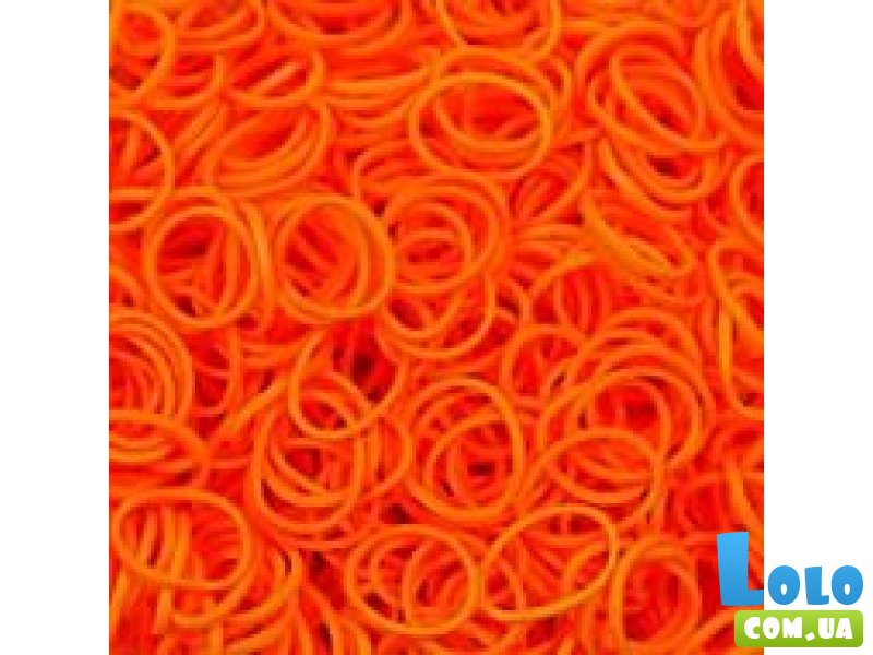 Набор аксессуаров для творчества (600 колец + 24 клипсы), цвет - оранжевый